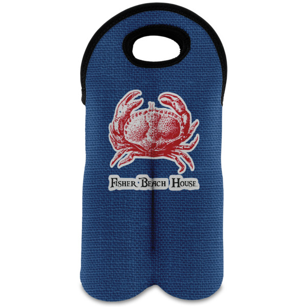 Custom Design Your Own Wine Tote Bag - 2 Bottles