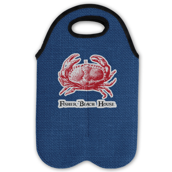 Custom Design - Double Wine Tote - Flat