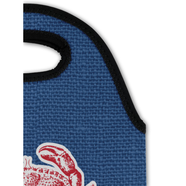 Custom Design - Double Wine Tote - Top Closeup