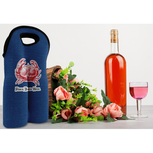 Custom Design - Double Wine Tote - In Context