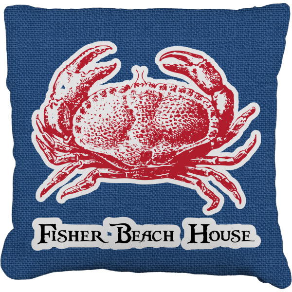 Custom Design Your Own Faux-Linen Throw Pillow 26"