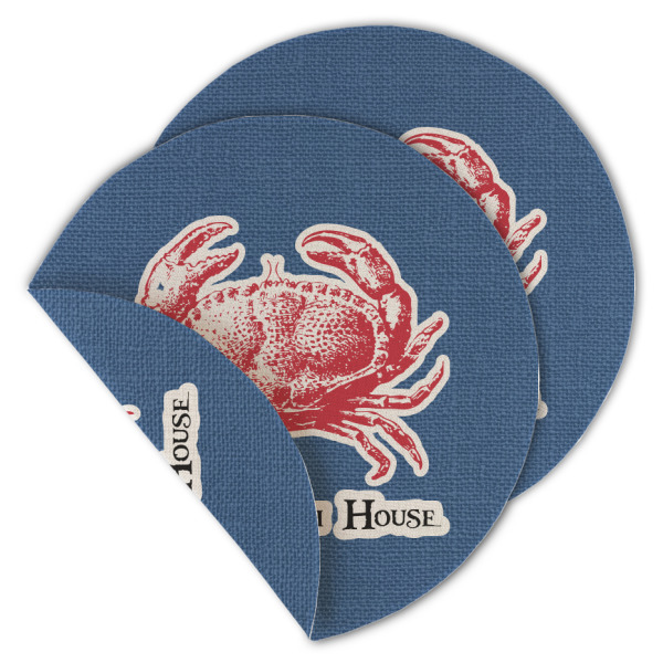 Custom Design - Round Linen Placemats - MAIN (Double-Sided)