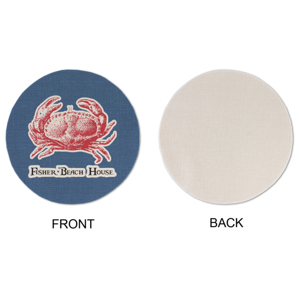 Custom Design - Round Linen Placemats - APPROVAL (single sided)