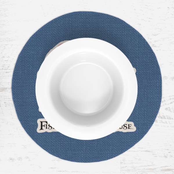 Custom Design - Round Linen Placemats - LIFESTYLE (single)