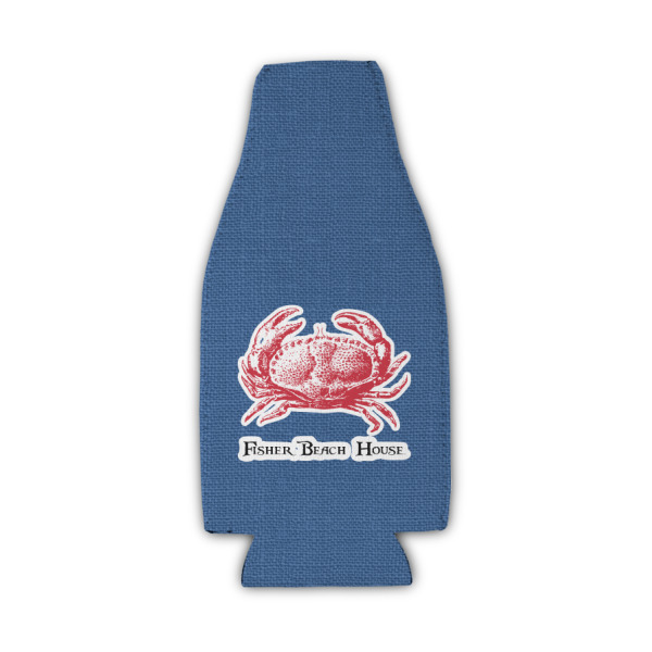 Custom Design - Zipper Bottle Cooler - Set of 4 - Front