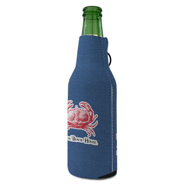 Custom Design - Zipper Bottle Cooler - ANGLE (bottle)