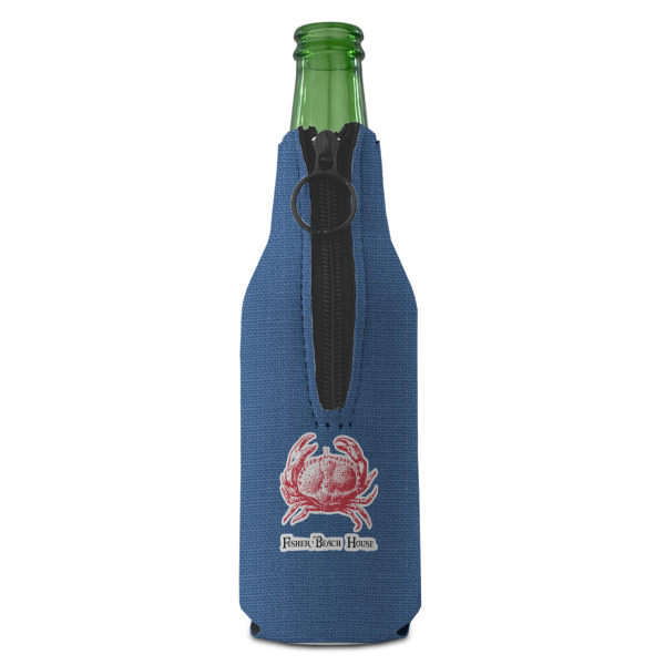 Custom Design - Zipper Bottle Cooler - BACK (bottle)