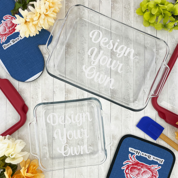 Custom Design - Glass Baking Dish Set - Lifestyle