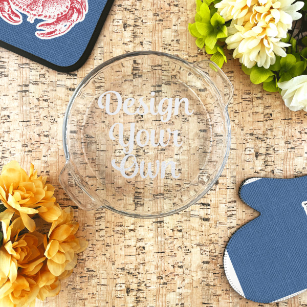 Custom Design - Glass Pie Dish - LIFESTYLE