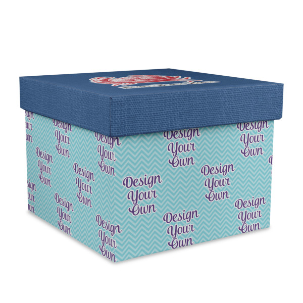 Custom Design Your Own Gift Box with Lid - Canvas Wrapped - X-Large