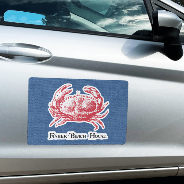 Custom Design - Large Rectangle Car Magnets- In Context