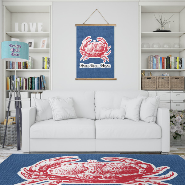Custom Design - Wall Hanging Tapestry - Portrait - In Context