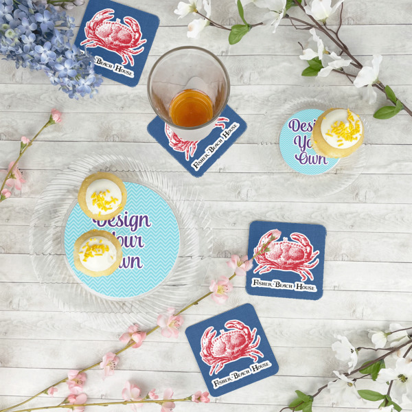 Custom Design - Plastic Party Appetizer & Dessert Plates - In Context