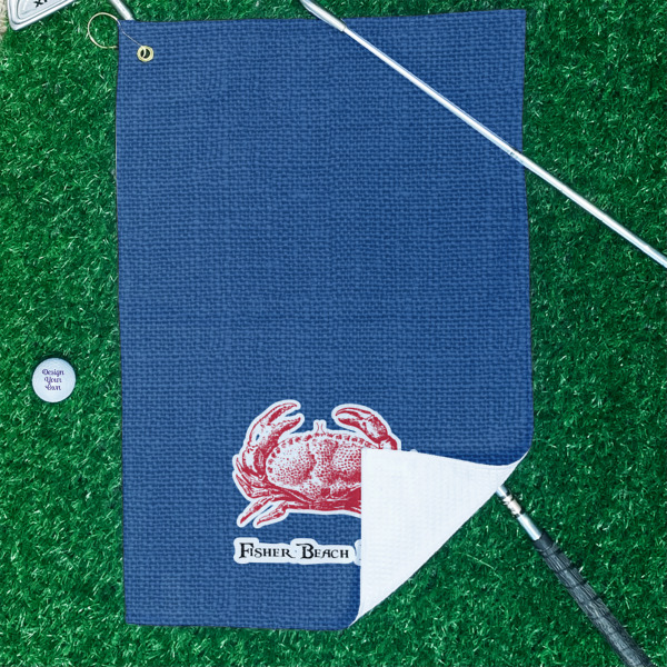 Custom Design - Waffle Weave Golf Towel - In Context