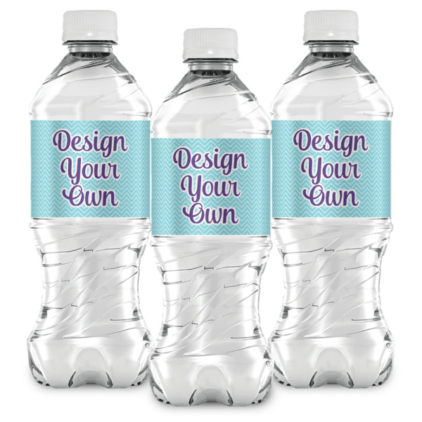 Custom Design - Water Bottle Labels - Front View