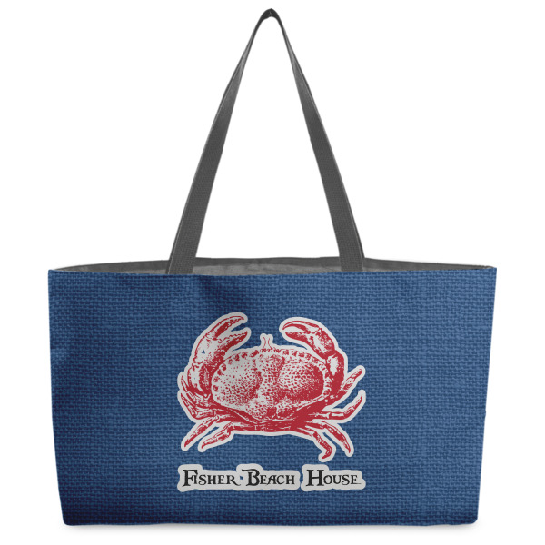 Custom Design Your Own Beach Totes Bag - w/ Black Handles