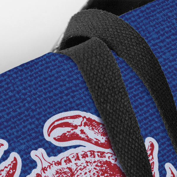 Custom Design - Closeup of Tote w/Black Handles