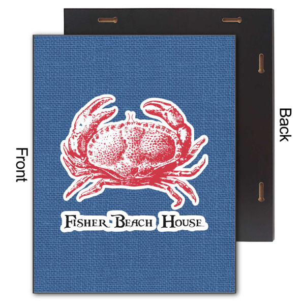 Custom Design - 11x14 Wood Print - Front & Back View