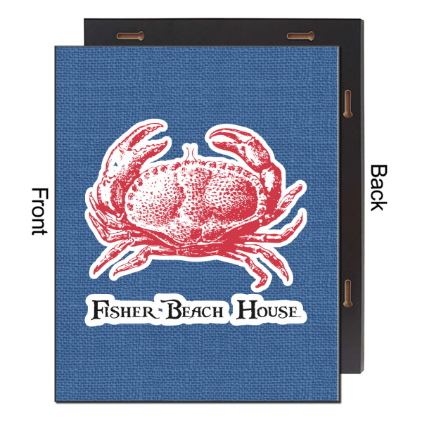 Custom Design - 16x20 Wood Print - Front & Back View