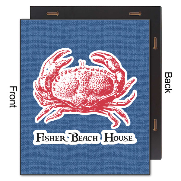 Custom Design - 20x24 Wood Print - Front & Back View