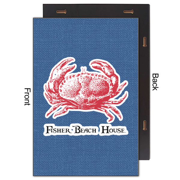 Custom Design - 20x30 Wood Print - Front & Back View