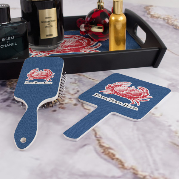 Custom Design - Hair Brush and Hand Mirror - Bathroom Scene