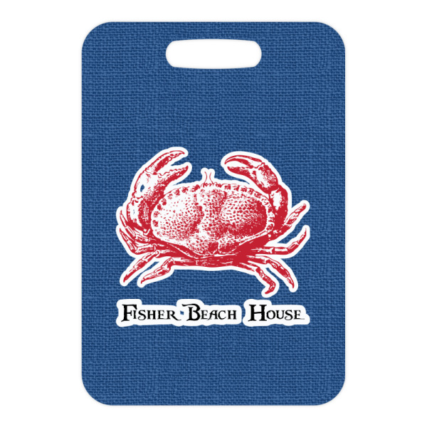 Custom Design - Metal Luggage Tag - Front Without Strap