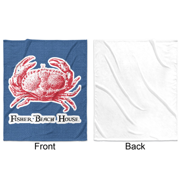 Custom Design - Minky Blanket - 50"x60" - Single Sided - Front & Back