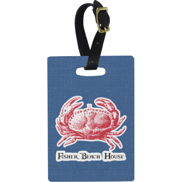 Custom Design Your Own Plastic Luggage Tag - Rectangular