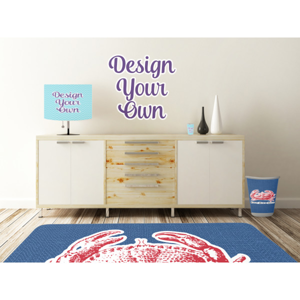 Custom Design - Wall Graphic Decal Wooden Desk