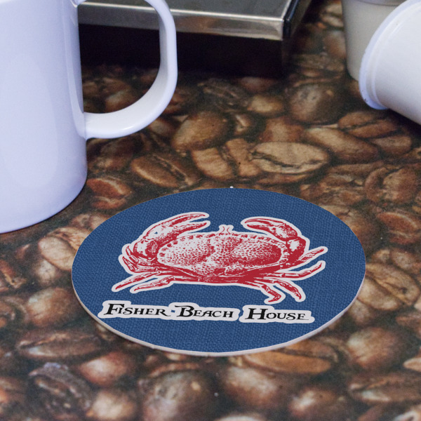 Custom Design - Round Paper Coaster - Front