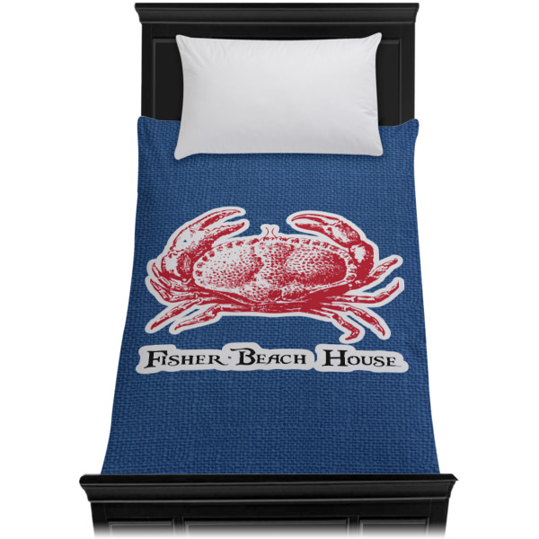 Custom Design - Duvet Cover - Twin - On Bed - No Prop