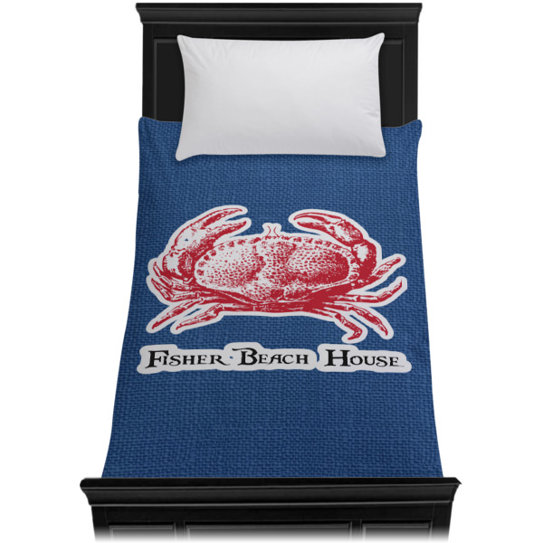 Custom Design - Duvet Cover - Twin XL - On Bed - No Prop