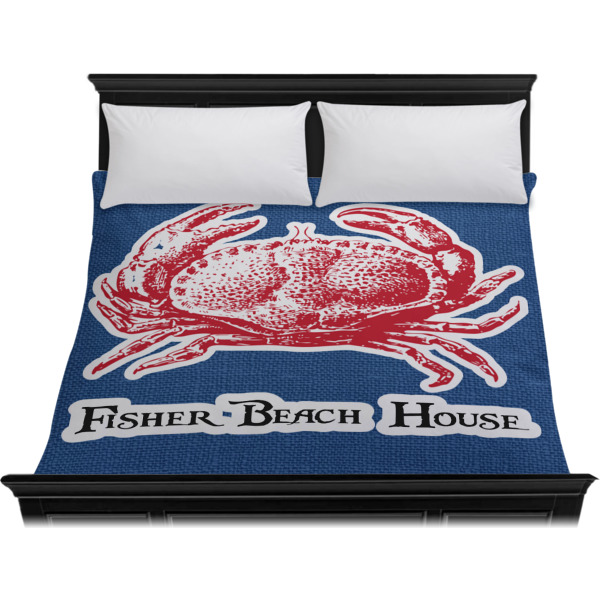 Custom Design - Duvet Cover - King - On Bed - No Prop