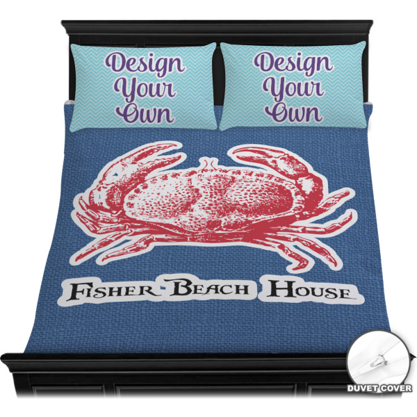 Custom Design - Bedding Set - Queen - Duvet - On Bed