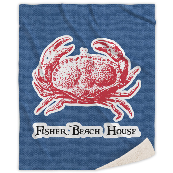 Custom Design Your Own Sherpa Throw Blanket