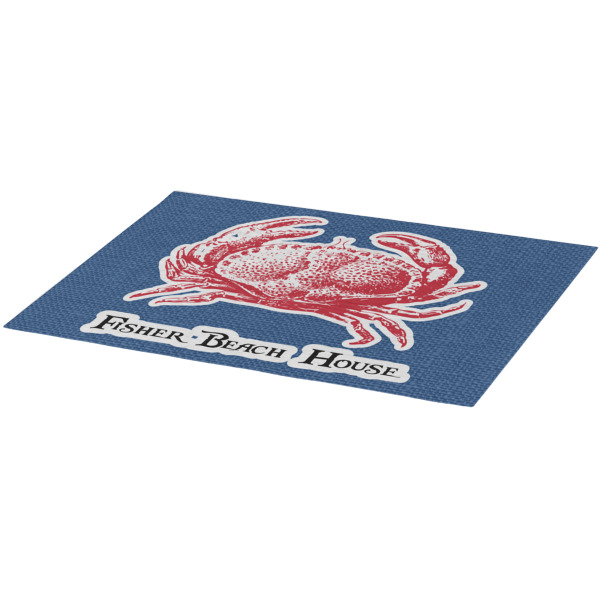 Custom Design - Burlap Placemat (Angle View)