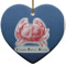 Design Your Own Heart Ceramic Ornament