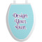 Design Your Own Toilet Seat Decal - Elongated