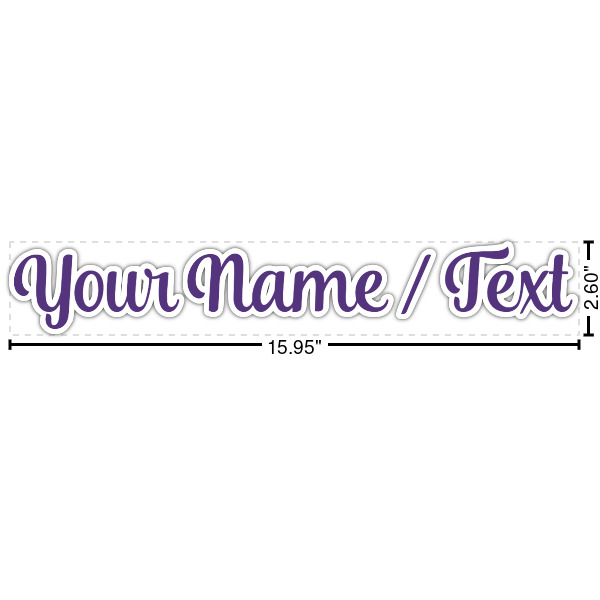 Custom Design Your Own Name/Text Decal - Small