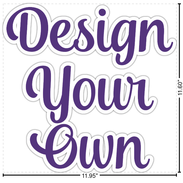 Custom Design Your Own Graphic Decal - Medium