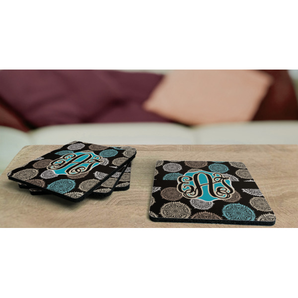 Custom Design - Coaster Rubber Back - On Coffee Table
