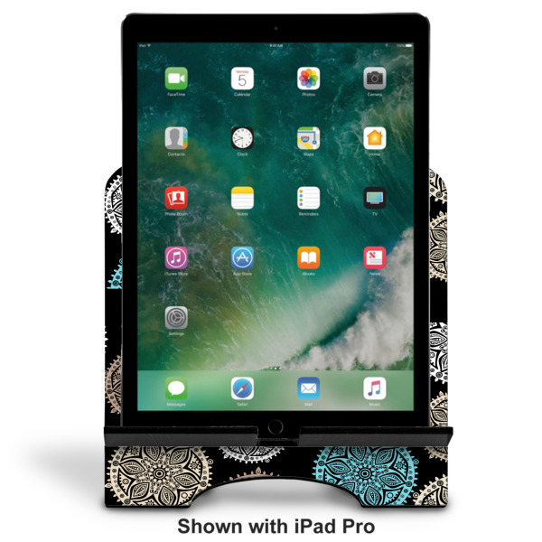 Custom Design - Stylized Tablet Stand - Front with ipad