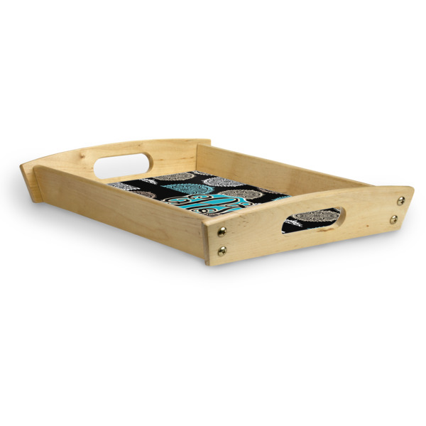 Custom Design - Serving Tray Wood Small - Corner