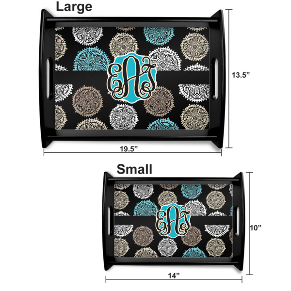 Custom Design - Serving Tray Black Sizes