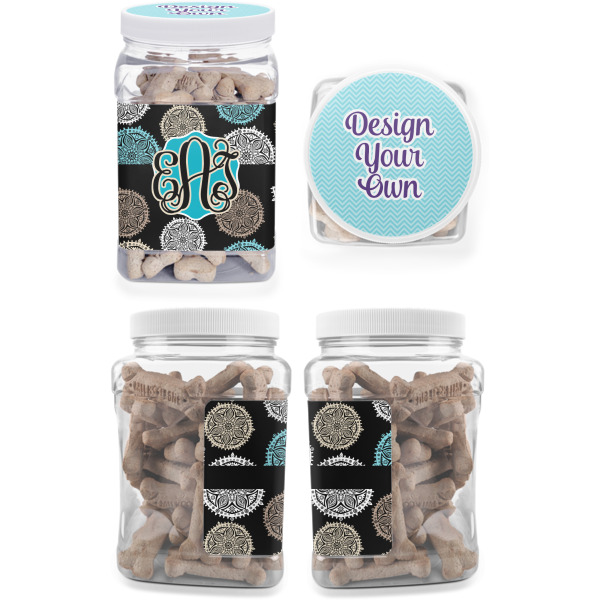 Custom Design - Pet Treat Jar - Multiple Angles