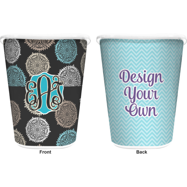 Custom Design - Waste Basket - White - Double Sided - Approval
