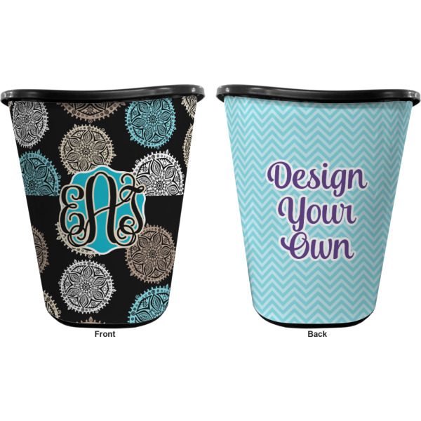 Custom Design - Waste Basket - Black - Double Sided - Approval