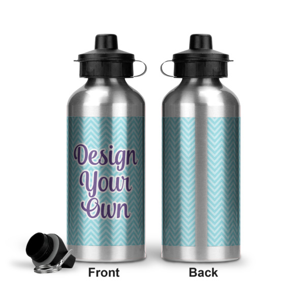 Custom Design - Aluminum Water Bottle - Front and Back