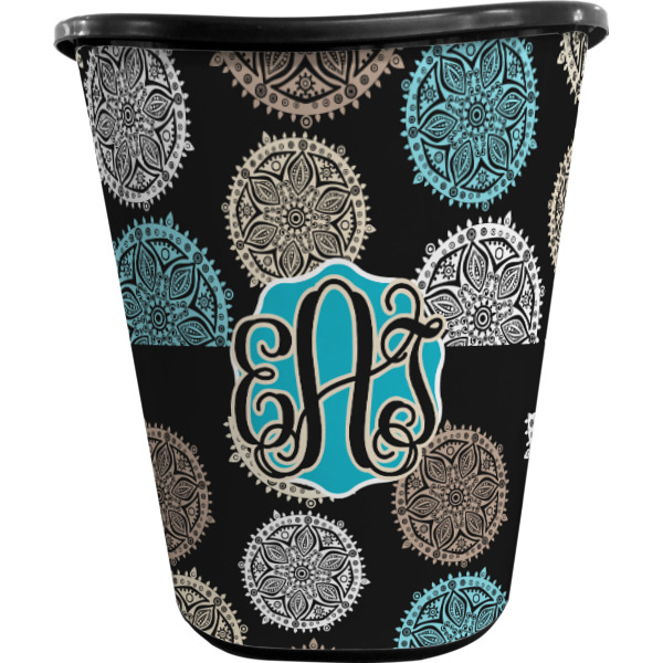 Custom Design - Waste Basket - Black - Front